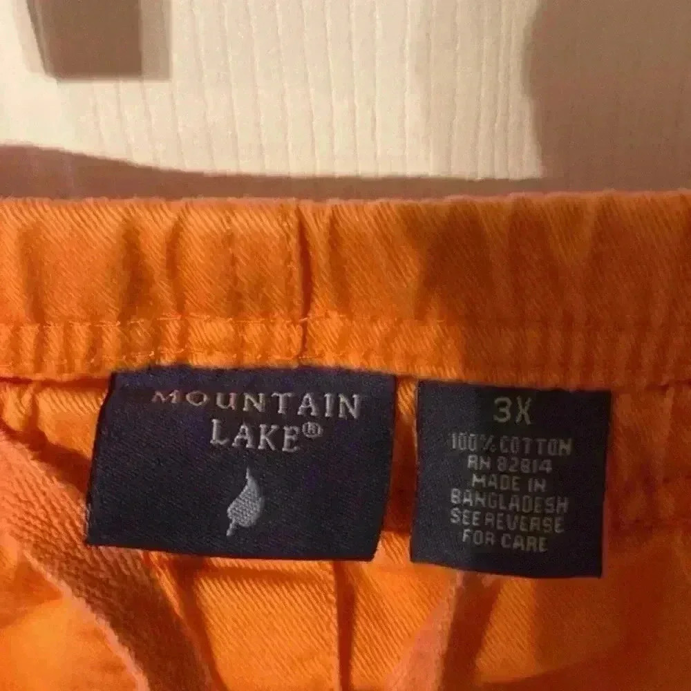 Capri Women’s Mountain Lake 3X Tangerine color  Pant & Draw String‎ Cargo Capri - Picture 4 of 8
